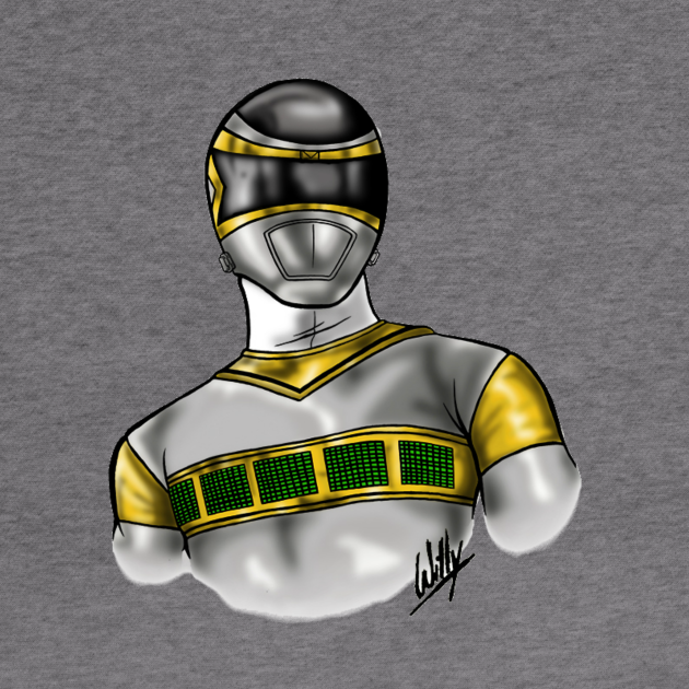 Power Rangers in space silver ranger - Silver Space - Hoodie | TeePublic